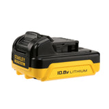 Batterie Stanley Fatmax, type lithium 10.8V, couleur noire et jaune