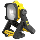 Projecteur LED Stanley Fatmax noir et jaune, lampe d'atelier portable V20