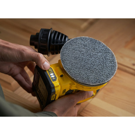 Ponceuse jaune DeWalt, outil électroportatif, disque gris