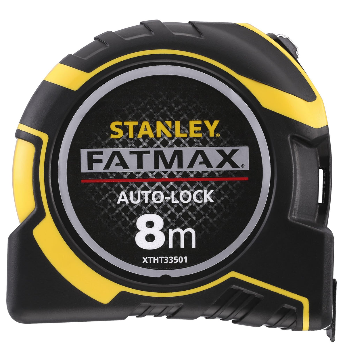 Mètre ruban Stanley Fatmax auto-lock 8m, outil noir et jaune