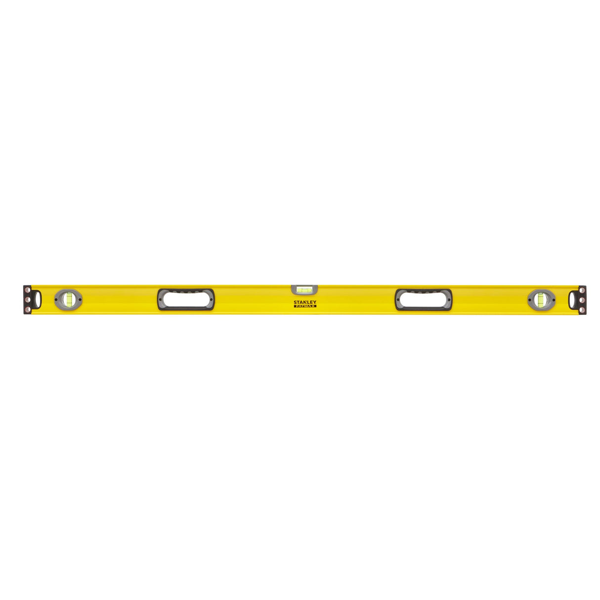 Niveau à bulle Stanley, outil de mesure jaune, poignée centrale, précision construction