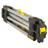 Tréteau pliant Stanley, outillage, couleur noir et jaune, structure métallique.