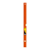 Niveau à bulle Stanley de couleur orange, outil de mesure précis.