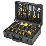 Coffret à outils Stanley, valise noire et jaune, outils de bricolage métalliques