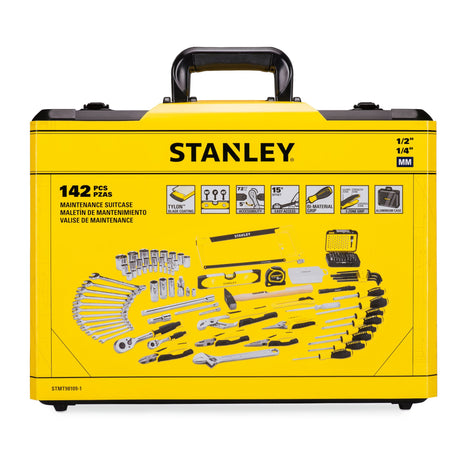Valise à outils Stanley, jaune, type valise de maintenance, 142 pièces.