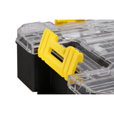 Boîte à outils Facom, plastique noir et transparent avec poignée jaune