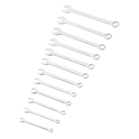 Jeu de clés mixtes Facom en acier, lot de 12 pièces, couleur argentée