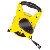 Mètre ruban Stanley FatMax, outil de mesure, de couleur jaune et noir.