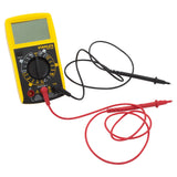 Multimètre numérique Stanley, appareil de mesure, couleur jaune et noir avec sondes rouges et noires