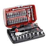 Coffret d'embouts et douilles Facom, outillage main, couleur noir et rouge
