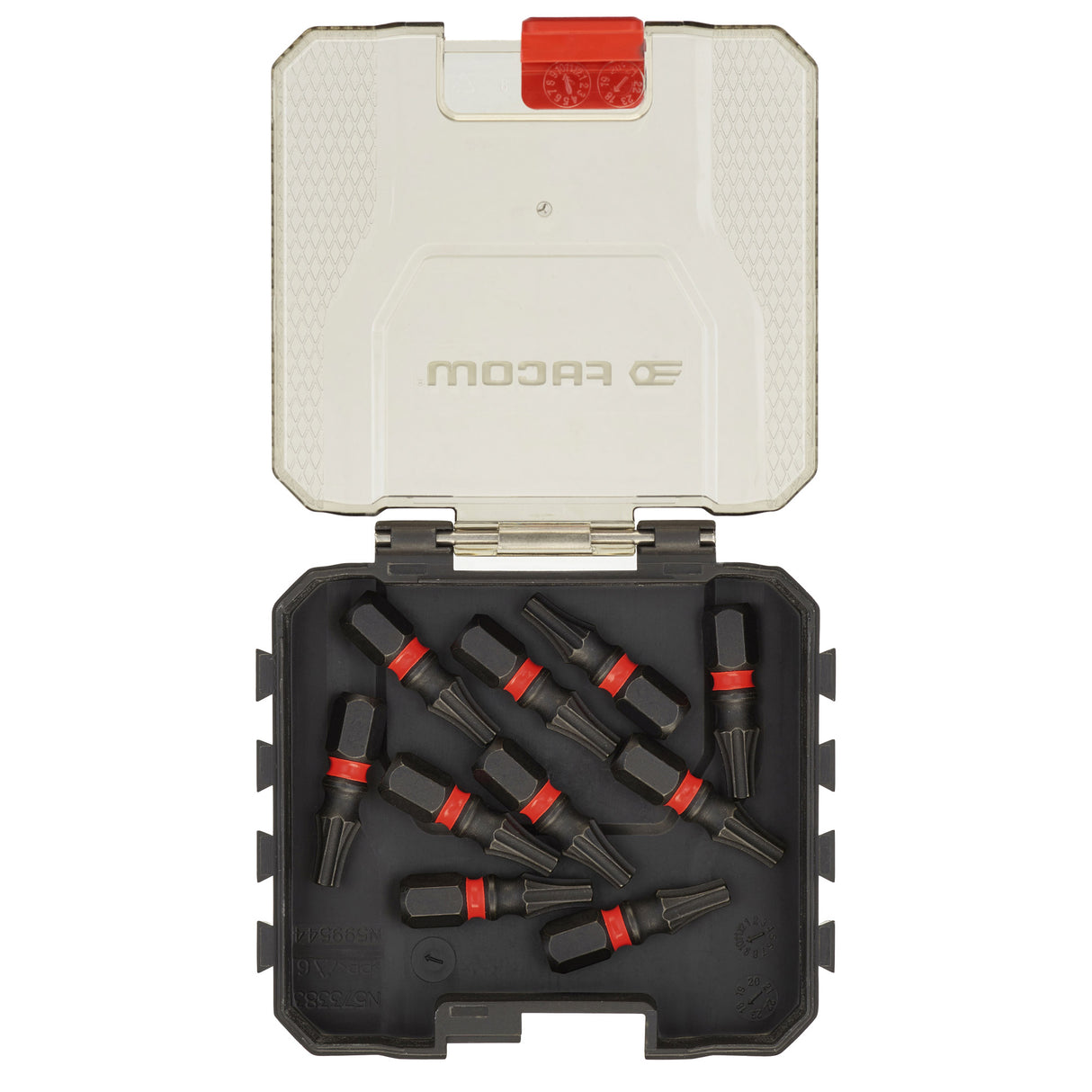 Embouts de vissage Facom, coffret noir et rouge, outils main, couleur noire et rouge