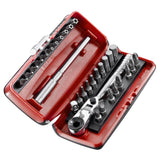 Coffret d’embouts Facom, set d’outillage gris et rouge, marque Facom.
