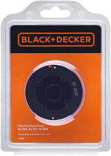 Bobine de fil de coupe BLACK+DECKER, accessoire pour débroussailleuse, couleur noire