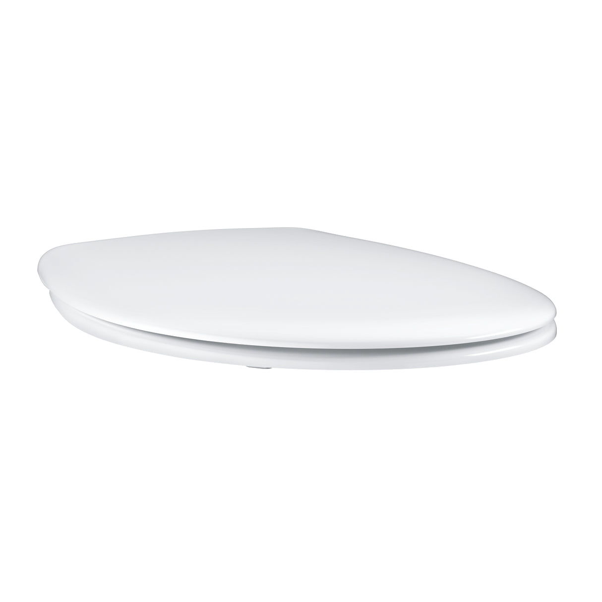 Abattant WC Grohe blanc, siège de toilette en plastique de forme ovale