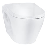 WC suspendu Grohe blanc, céramique sanitaire moderne