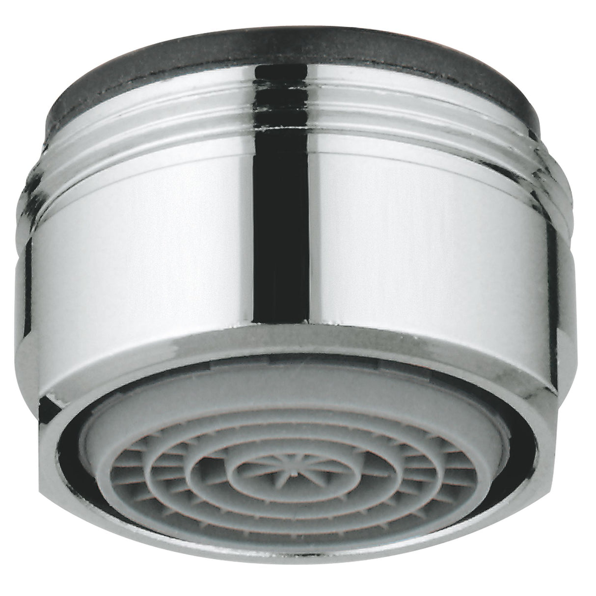 Mousseur Grohe, accessoire robinet, couleur chromée, design rond