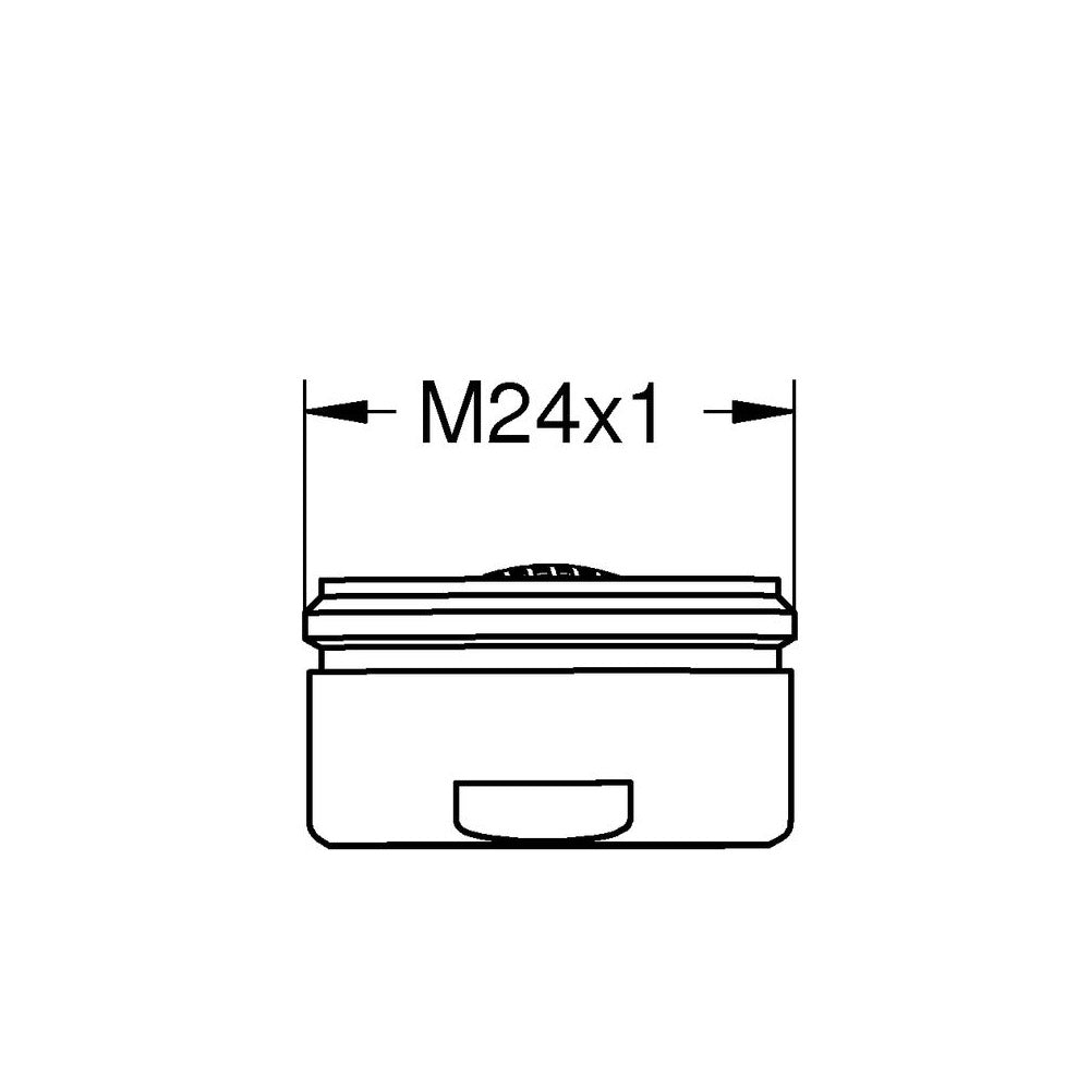 Aérateur Grohe, accessoire plomberie, couleur chromé, filetage M24x1