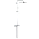 Colonne de douche Grohe, type système de douche, couleur chromé, design moderne.