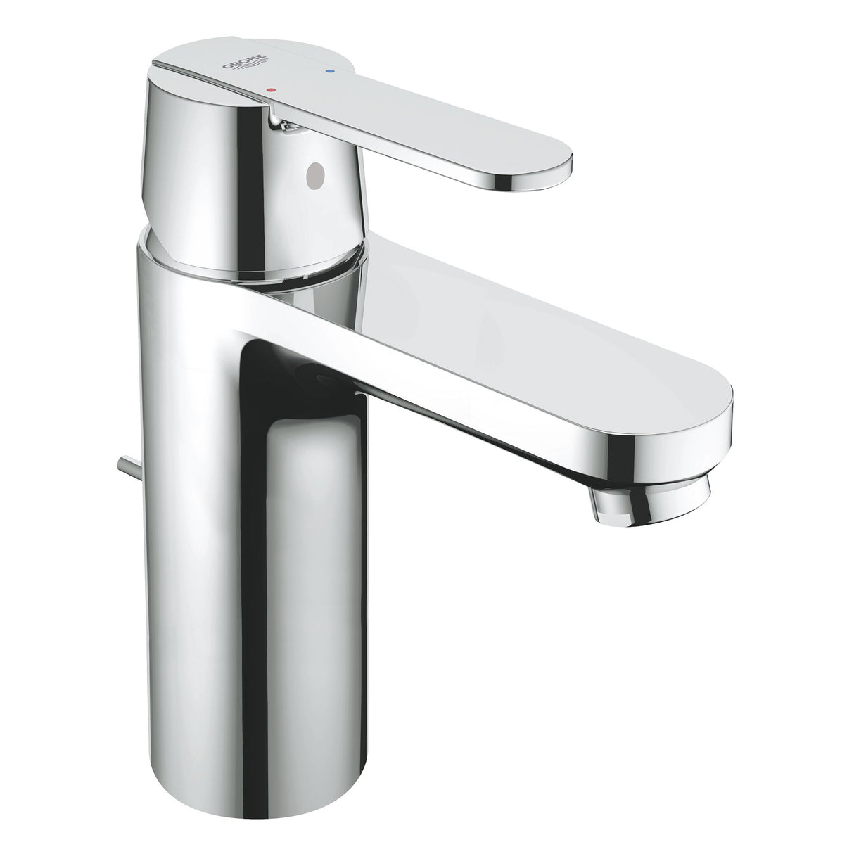 Mitigeur lavabo Grohe, robinet chromé, couleur argentée