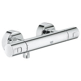 Mitigeur thermostatique douche Grohe, robinet mural, couleur chrome brillant