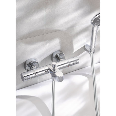 Mitigeur de baignoire Grohe, robinet de bain douche, couleur chrome brillant