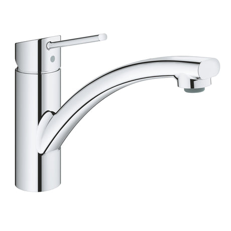 Mitigeur Grohe pour évier, robinet de cuisine, finition chromée, design moderne