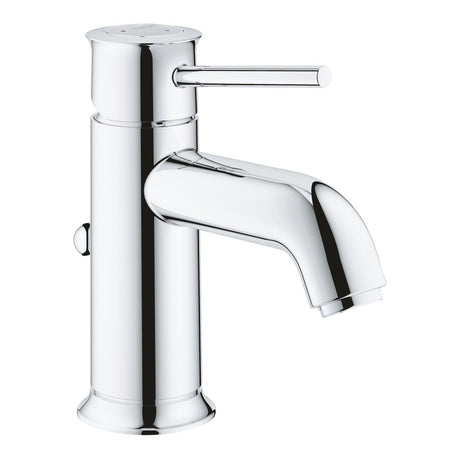 Mitigeur Grohe pour lavabo, robinet de salle de bain, finition chromée brillante.
