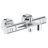 Mitigeur bain-douche Grohe, robinet thermostatique mural couleur chrome brillant