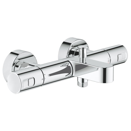 Mitigeur bain-douche Grohe, robinet thermostatique mural couleur chrome brillant
