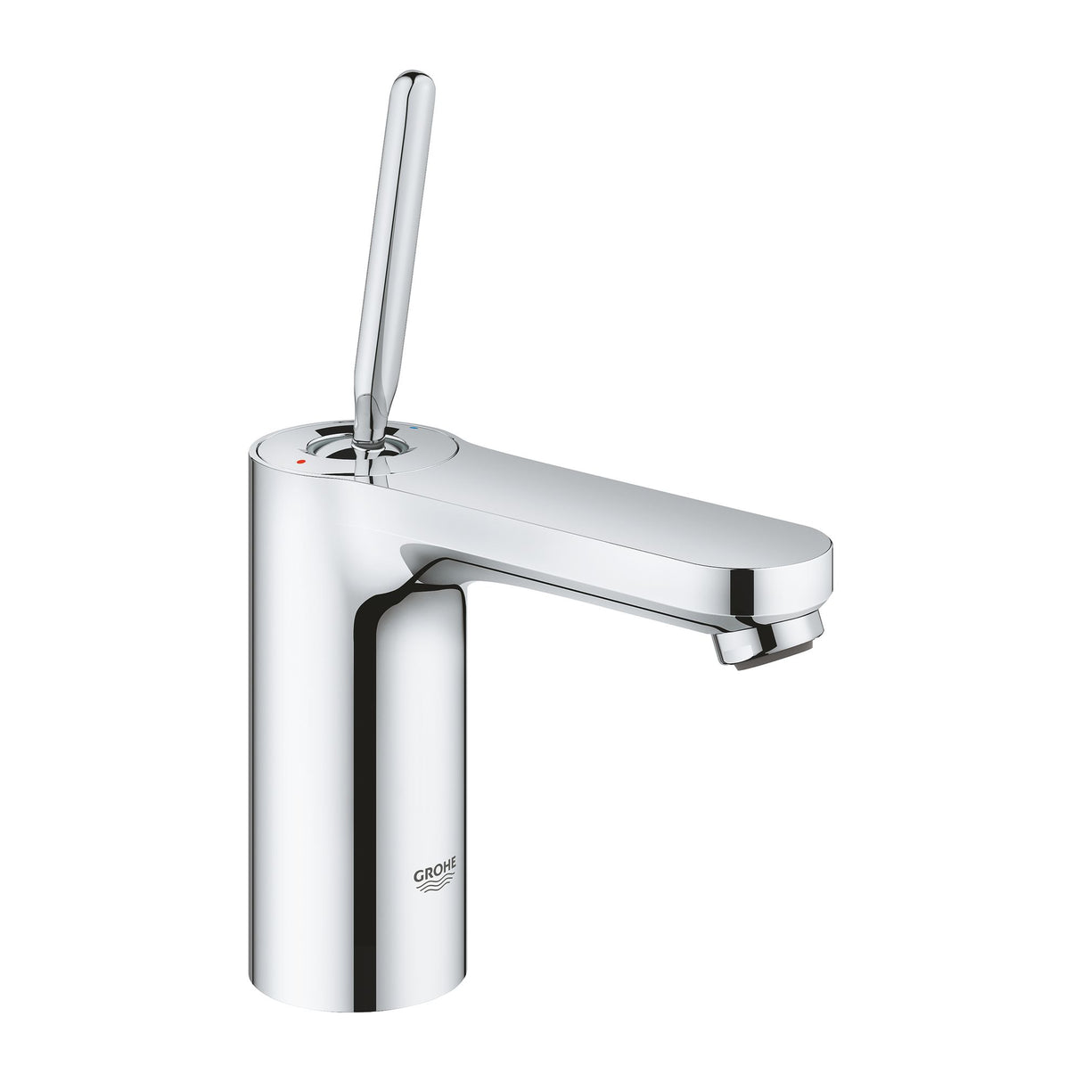 Robinet mitigeur Grohe chrome brillant, robinetterie salle de bain moderne