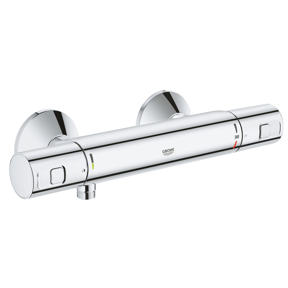Mitigeur thermostatique Grohe, robinet mural, couleur chrome brillant