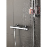 Mitigeur thermostatique Grohe, robinet de douche mural, couleur chrome, sous l'eau