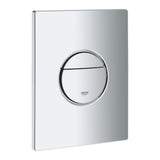 Plaque de commande Grohe, accessoire WC, couleur chrome brillant, design moderne