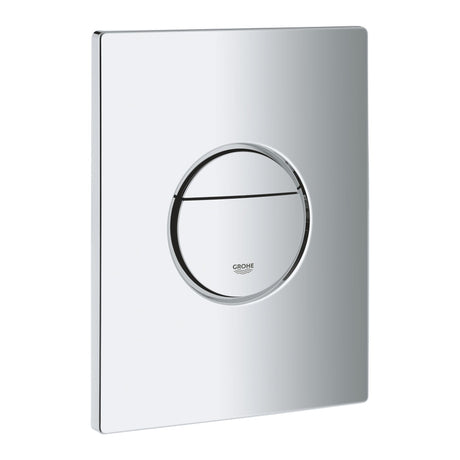 Plaque de commande Grohe, accessoire WC, couleur chrome brillant, design moderne