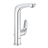Mitigeur de lavabo Grohe, robinet chromé, design moderne couleur argentée