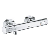 Mitigeur thermostatique Grohe, robinet de douche mural, couleur chrome