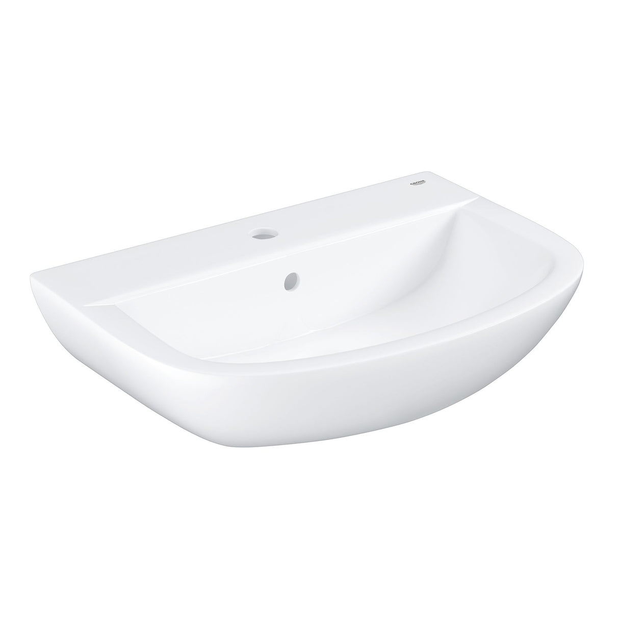 Lavabo blanc Grohe, vasque en céramique pour salle de bain, design moderne.