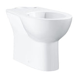 Cuvette WC Grohe en céramique blanche, sanitaire moderne, vue de côté.