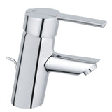 Mitigeur lavabo Grohe, robinet de salle de bain, finition chromée, design moderne.