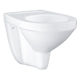 Toilette suspendue blanche Grohe, céramique sanitaire moderne