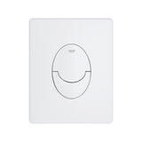 Plaque de déclenchement blanche Grohe pour WC, design moderne, couleur blanche