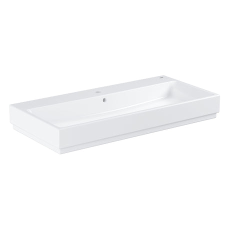 Lavabo Grohe blanc rectangulaire en céramique, design moderne