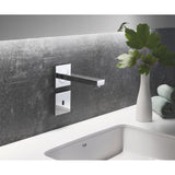 Mitigeur mural Grohe chromé, robinet de salle de bain couleur argent, design moderne