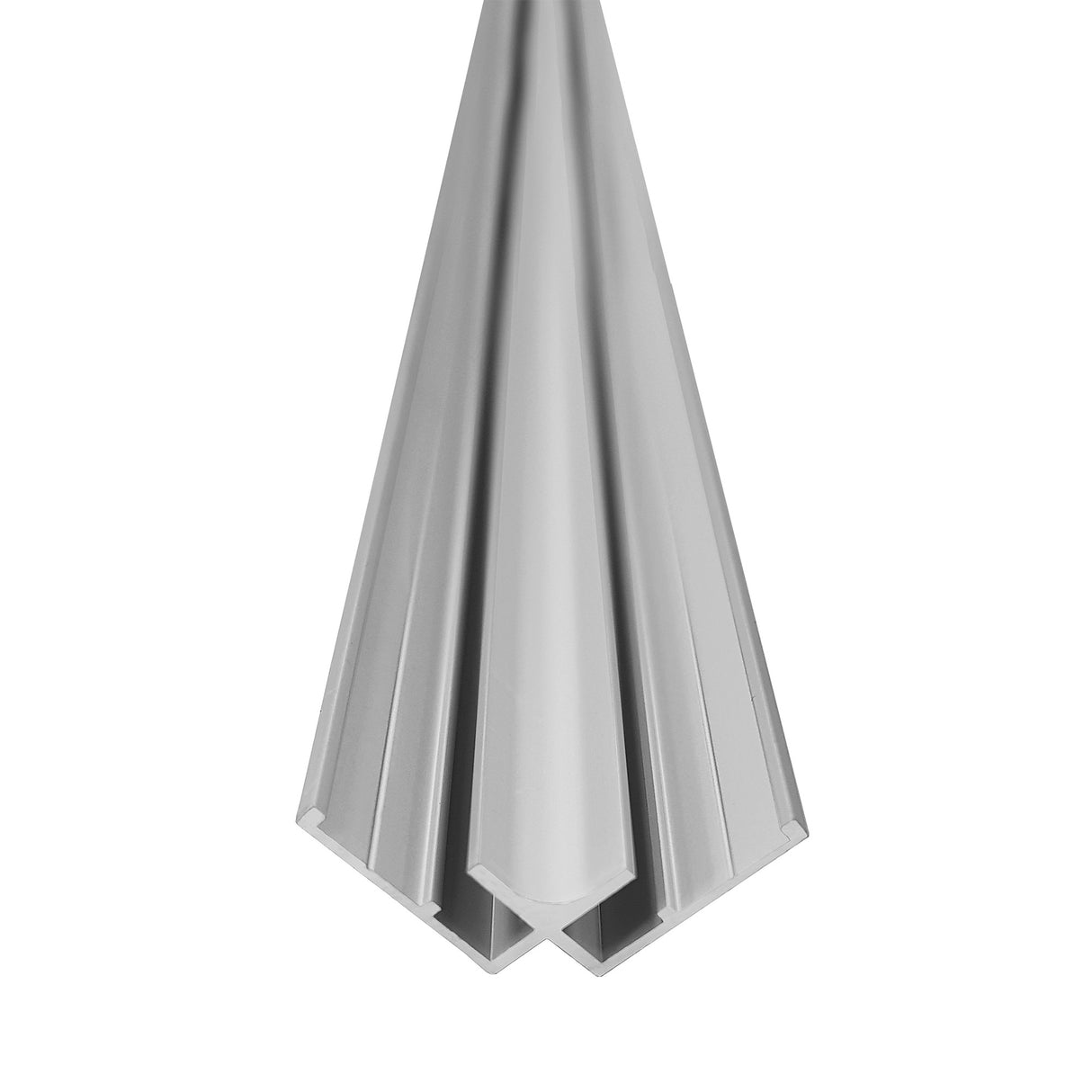 Profilé d'angle gris de la marque Wirquin en PVC pour raccord plomberie.