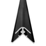 Profilé d’angle aluminium noir, type accessoire de finition, marque inconnue