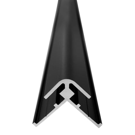 Profilé d’angle aluminium noir, type accessoire de finition, marque inconnue