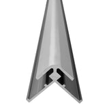Profilé aluminium Profilpas, type angle, couleur argent, vue rapprochée