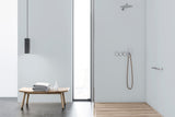 Paroi de douche VIPANEL, panneau mural gris mat perle, type salle de bain moderne.