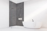Paroi de douche Vipanel, type panneau mural, couleur aragon noir, aspect brillant.