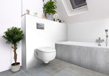Baignoire Blocbaignoire marque Uniblanc, panneau blanc, type sanitaire, couleur blanche.